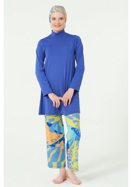 Meriva Desenli Tesettür Mayo