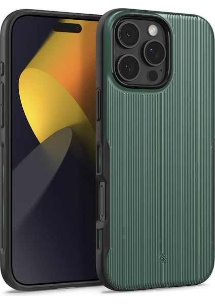 Apple iPhone 16 Pro Max Kılıf Dual GripMag MagSafe özellikli Braided Green - ACS08051