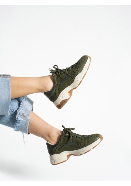 Dennise Kadın Haki Spor Ayakkabı