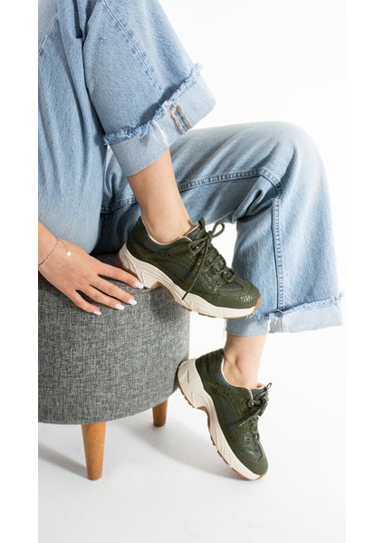 Dennise Kadın Haki Spor Ayakkabı fiyatları