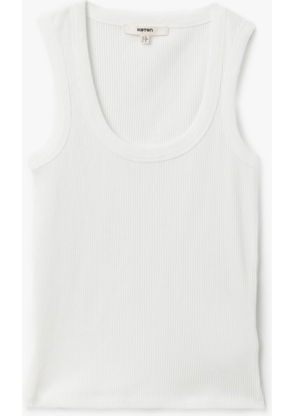Slim Fit Kolsuz U Yaka Kadın Fitilli Atlet modelleri