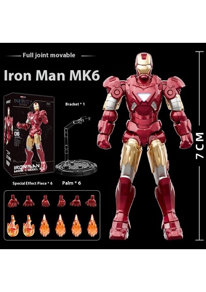 Marvel Iron Man Süs Eşyalarının Anime Modelinin Birleştirilmiş Versiyonu (Yurt Dışından)