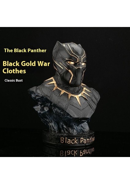 Marvel's Iron Man Black Panther Büst Modeli Figürü (Yurt Dışından)