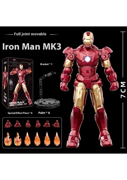 Marvel Iron Man Süs Eşyalarının Anime Modelinin Birleştirilmiş Versiyonu (Yurt Dışından)