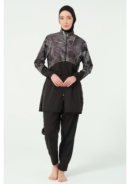 Kıl Biye Süslemeli Battal Tesettür Mayo fiyatları