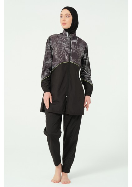 Kıl Biye Süslemeli Battal Tesettür Mayo indirimleri