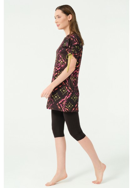 Kolu Toplamalı Yarım Kol Yarı Kapalı Mayo fiyatları