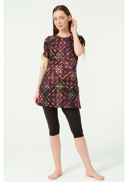 Kolu Toplamalı Yarım Kol Yarı Kapalı Mayo fırsatları