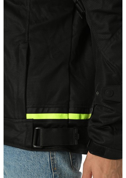 Riva Siyah-Neon Sarı 4 Mevsim Motosiklet Montu