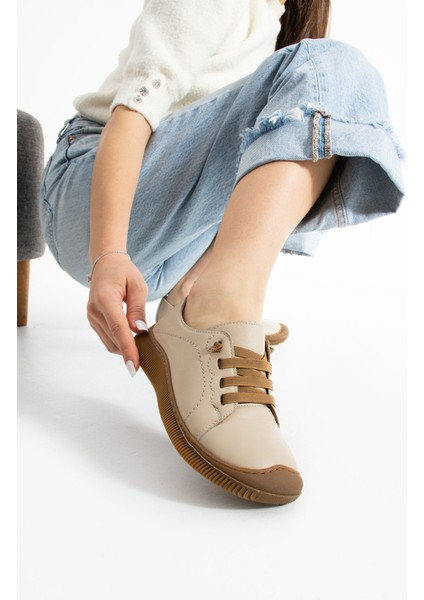 Preko Kadın Deri Krem Günlük Ayakkabı fiyatları