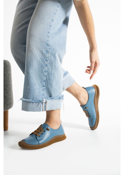 Preko Kadın Deri Koyu Mavi Günlük Ayakkabı modelleri