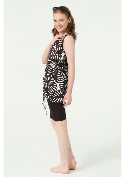 Önü Toplamalı Sıfır Kol Yarı Kapalı Mayo modelleri