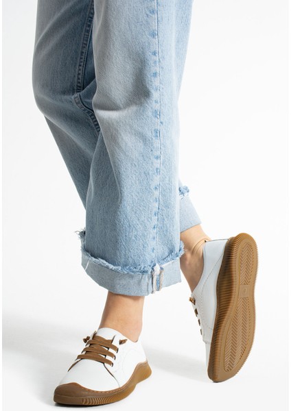 Preko Kadın Deri Beyaz Günlük Ayakkabı modelleri