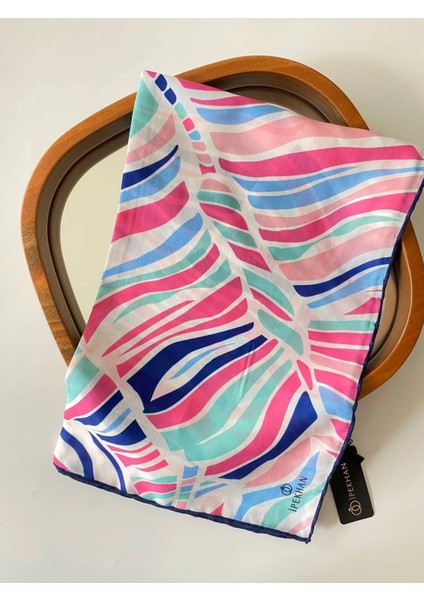 Şerit Desen Ince Pamuk Eşarp