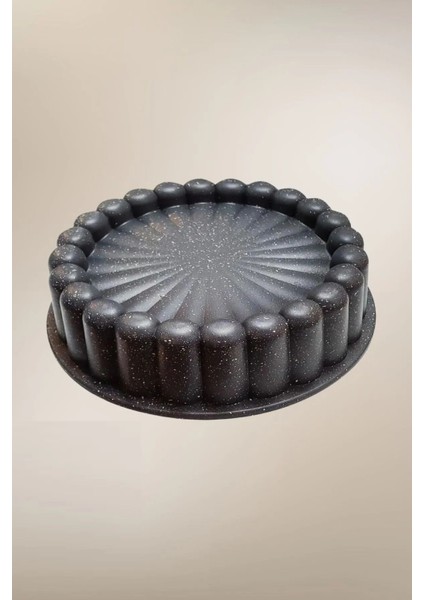 26 cm Mesa Granit Döküm Tart Kalıbı - Dilimli Turta Kalıbı Kek Kalıbı