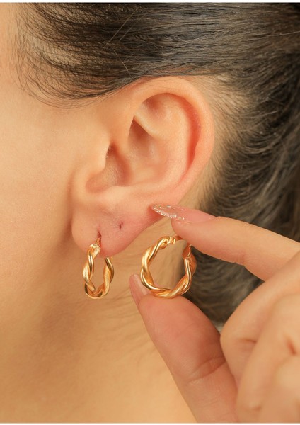 3,60 gr (GRAM) Sarmaşık Küpe 20 mm 22 Ayar Altın fiyatları