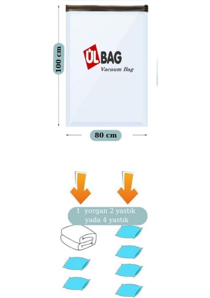 (1 Adet Büyük Boy) 80 Cm X 100 Cm Tek Kişilik Yorgan, Vakumlu Hurç, Vakumlu Poşet fiyatları