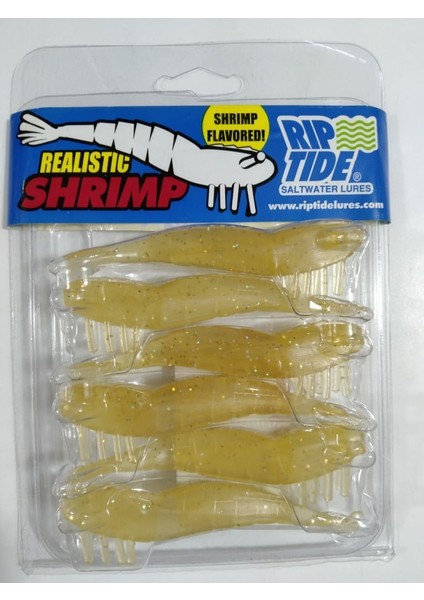 Realistic Shrimp Silikon Karides 6 gr 9 cm - Natural Shrimp