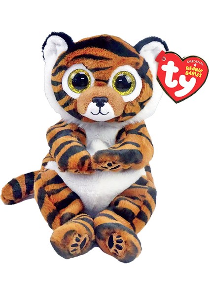 Ty Peluş Clawdia Çizgili Kaplan 20 Cm: Işlemeli Patileri ile Çok Sevimli.