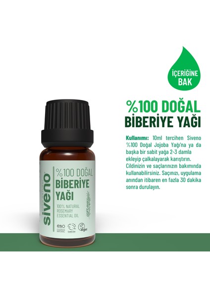 Doğal Biberiye Uçucu Yağı 10 ml