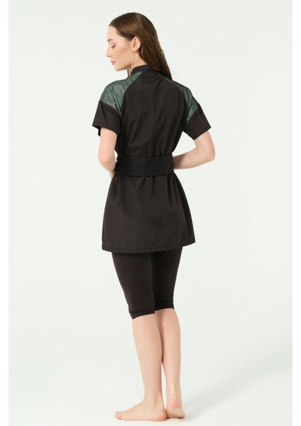 Reglan File Detaylı Yarım Kol Yarı Kapalı Mayo indirimleri