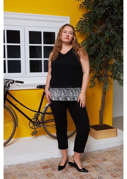 Şifon Içi Astarlı Büyük Beden Bluz Beyaz indirimleri