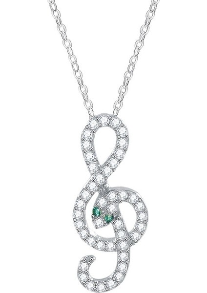 Hafif Lüks Üst Düzey Ins Müzik Notası Yılan Kolyesi Kadın Çok Yönlü Zincir Elektrokaplama Platin Köprücük Kemiği Zinciri (Yurt Dışından)