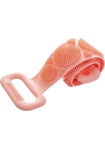 Silikon Banyo Havlusu Güçlü Banyo Sırt Ovma Eseri Ovma Çamur Ovma Kül Erkekler ve Kadınlar Uzun Sırt Peeling Banyo Fırçası (Yurt Dışından)