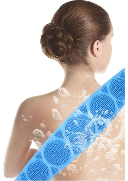 Silikon Banyo Havlusu Güçlü Banyo Sırt Ovma Eseri Ovma Çamur Ovma Kül Erkekler ve Kadınlar Uzun Sırt Peeling Banyo Fırçası (Yurt Dışından) modelleri