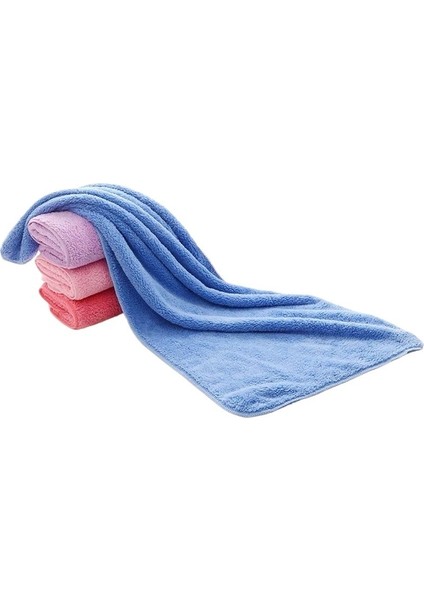 4'lü Paket Uzun Peluş Kuru Saç Havlusu Mercan Polar Havlu Süper Emici Çabuk Kuruyan Saç Örtüsü (Yurt Dışından)
