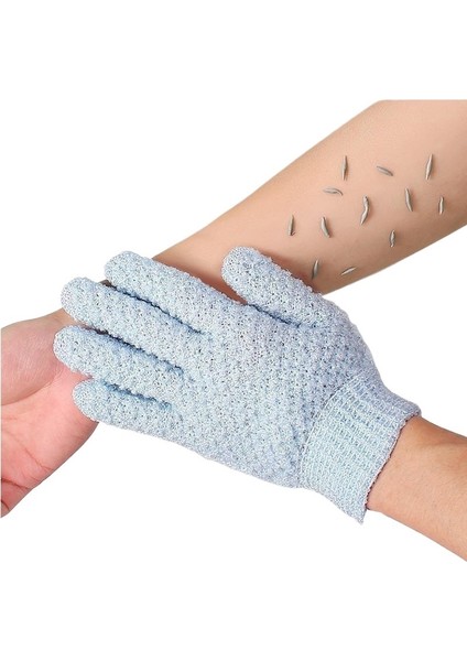 Banyo Ovma Eldiveni Beş Parmaklı Çift Taraflı Ev Ovma Banyo Eldiveni Erkekler ve Kadınlar Için Güçlü Çamur Ovma Eseri Peeling ve Dekontaminasyon (Yurt Dışından) fiyatları