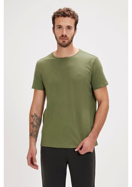Solid Soluk Yeşil Basic Erkek Tişört fiyatları