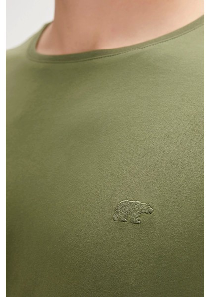 Solid Soluk Yeşil Basic Erkek Tişört modelleri