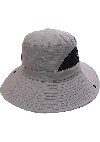 Yazlık Açık Hava Güneş Koruması Balıkçı Şapkası Balıkçılık Güneş Şapkası Erkek Uv Nefes Alabilen Dağcılık Şapkası Seyahat Geniş Siperlikli Şapka (Yurt Dışından)