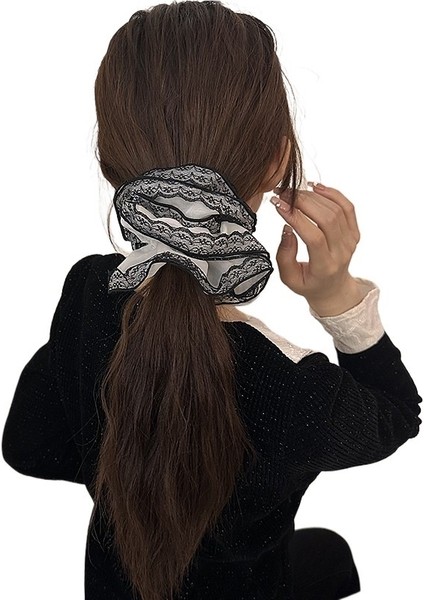 Dantel Kenar Süper Peri Moda Saray Retro Tarzı Büyük Saç Halkası Yaz Kadın Saç Aksesuarları Başlık Saç Ipi (Yurt Dışından)
