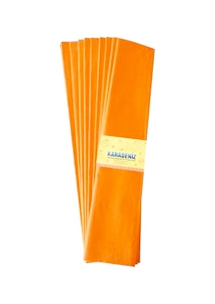 Krapon Kağıdı Turuncu - 6 Adet