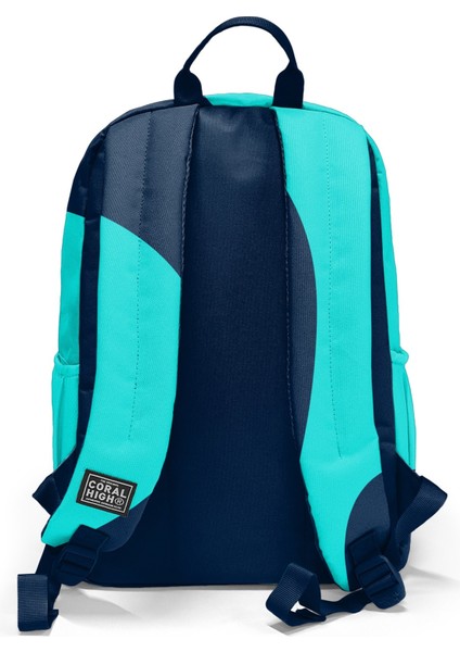 Lacivert Turkuaz Desenli Okul Sırt Çantası 23686 fiyatları