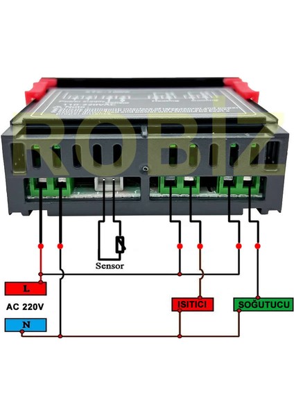STC-1000 Sıcaklık Termostatı 220V 10A 110V-220V Isıtıcı Soğutucu Dijital Ekran 10K Ntc Sıcaklık Sensörü Kuluçka Akvaryum Buzdolabı Fırın
