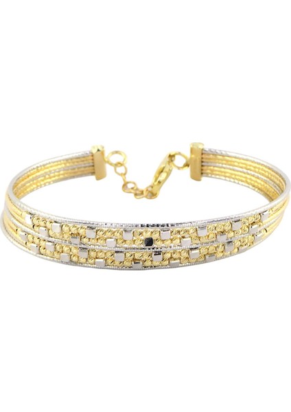 14 Ayar Altın Tasarım Bilezik - F004036