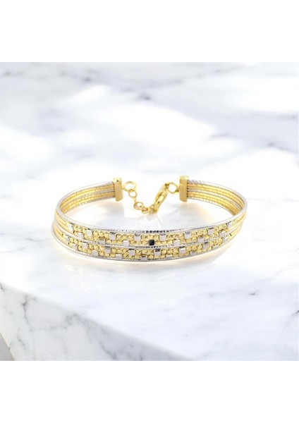 14 Ayar Altın Tasarım Bilezik - F004036 fiyatları