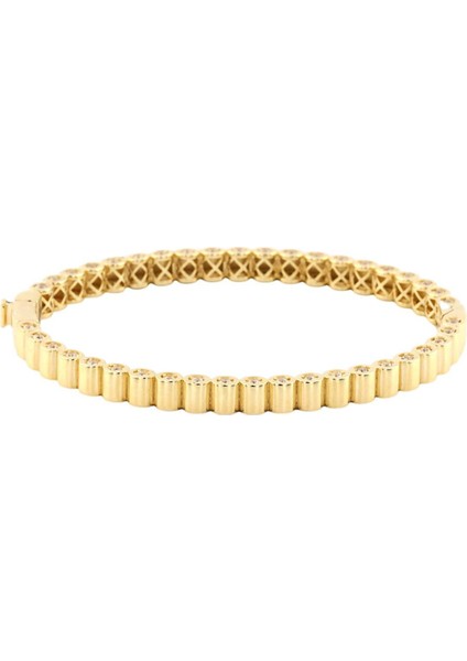 14 Ayar Altın Tasarım Bilezik - 0188533