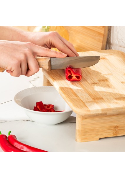 Soho Ayaklı Bambu Dikdörtgen Doğrama Kesme Tahtası 33,5X22 cm fiyatları