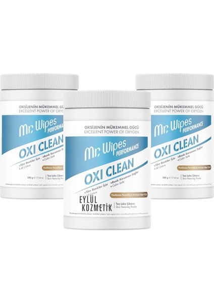 Mr. Wipes Performans Oxi Clean 500 ml x 3 Adet