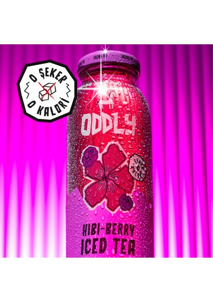 Hıbıberry Soğuk Çay Cam Hibiscus Böğürtlen 250 ml x 6 Adet