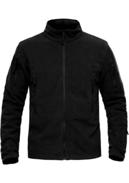 Siyah Taktik Polar Mont 5 Cepli Slim Fit Polar Mont Askeri Polar Mont fiyatları