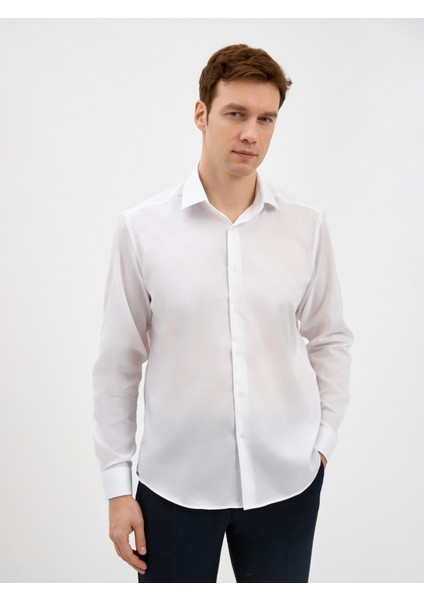 Erkek Regular Fıt Gömlek-Beyaz modelleri