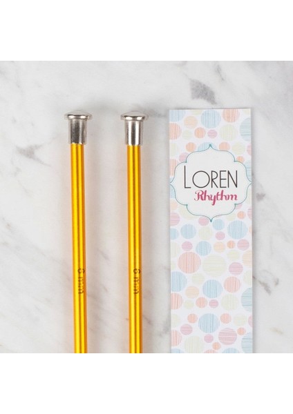 Loren Rythm 6mm Sarı Renkli Metal Örgü Şişi fiyatları