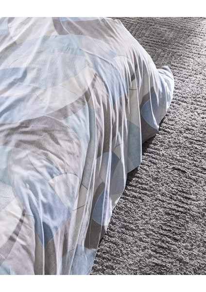 Achille King Size Pamuklu Baskılı Nevresim Takımı - Turkuaz indirimleri