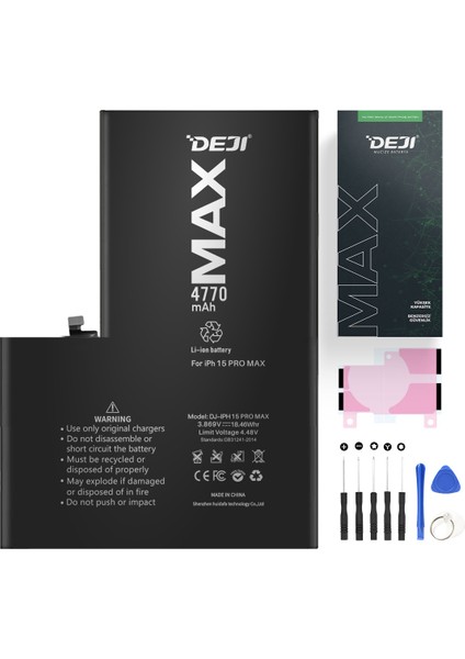 iPhone 15 Pro Max Mucize Batarya Deji 4770MAH - Yüksek Kapasite