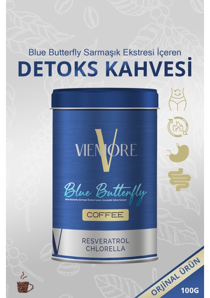 Blue Butterfly Sarmaşık Ekstresi İçeren Detoks Kahvesi 100 gr